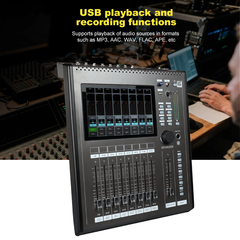 GOX-MT16 Premium Professional Digital Audio Console Mixer Touch