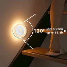 product led magnetic motion usb battery wireless under kitchen cabinet led puck sensor light indoor led movement detector puck lights-42