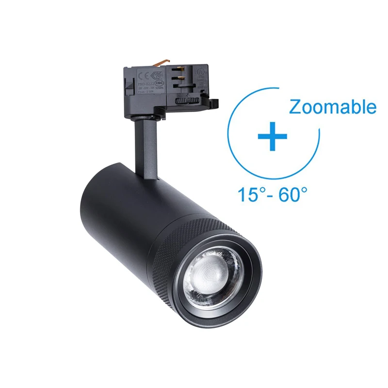 
Регулируемый луч от 30 градусов до 60 градусов etcl, лидер продаж, светодиодный Трек, масштабируемый свет 