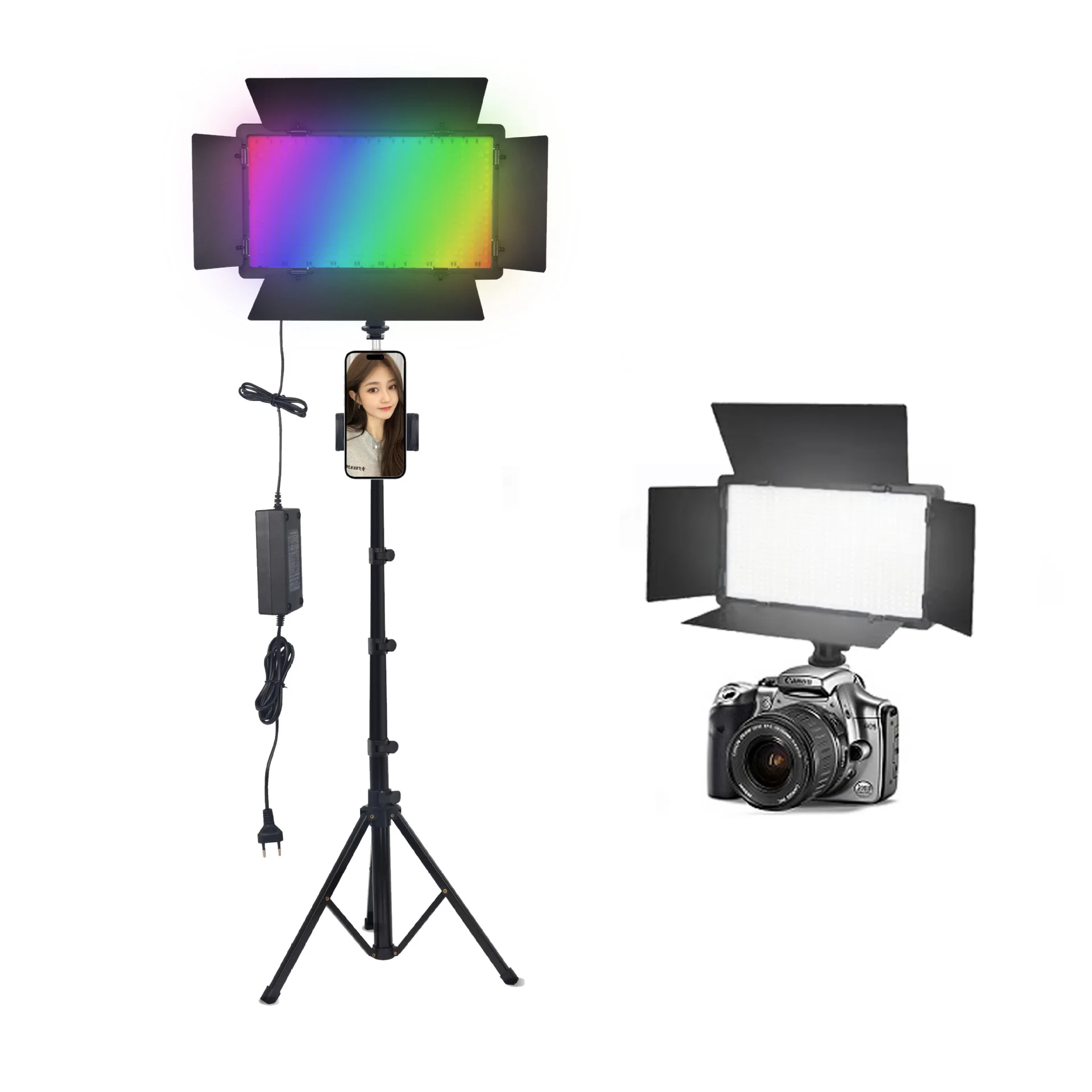 U600 RGB LED Film Shooting Studio Video Lights Adjustable Brightness