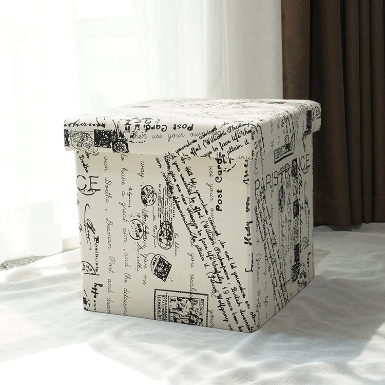 Manufacturer Custom Folding Storage Ottoman Folding Ottoman Stool