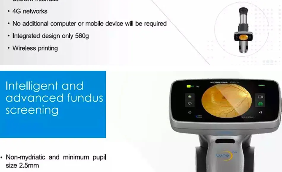 Rightway Brand  High Quality Automatic Portable Handheld Digital Eye Fundus Camera HFC-2