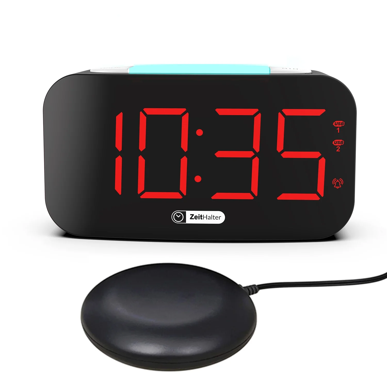 Multi-fonction horloge numérique 3 Couleurs Avec DEL De Commutation et radio FM montrant 