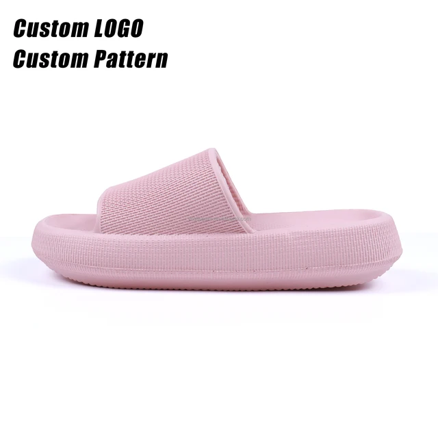 BreezeStep DROPSHIPPING Product EVA Pillow Soft Slides Thick Platform Casual Pillow Slides Cloud slippers Indoor slippers Eva