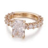 Anillo de plata 925 con diamante de laboratorio