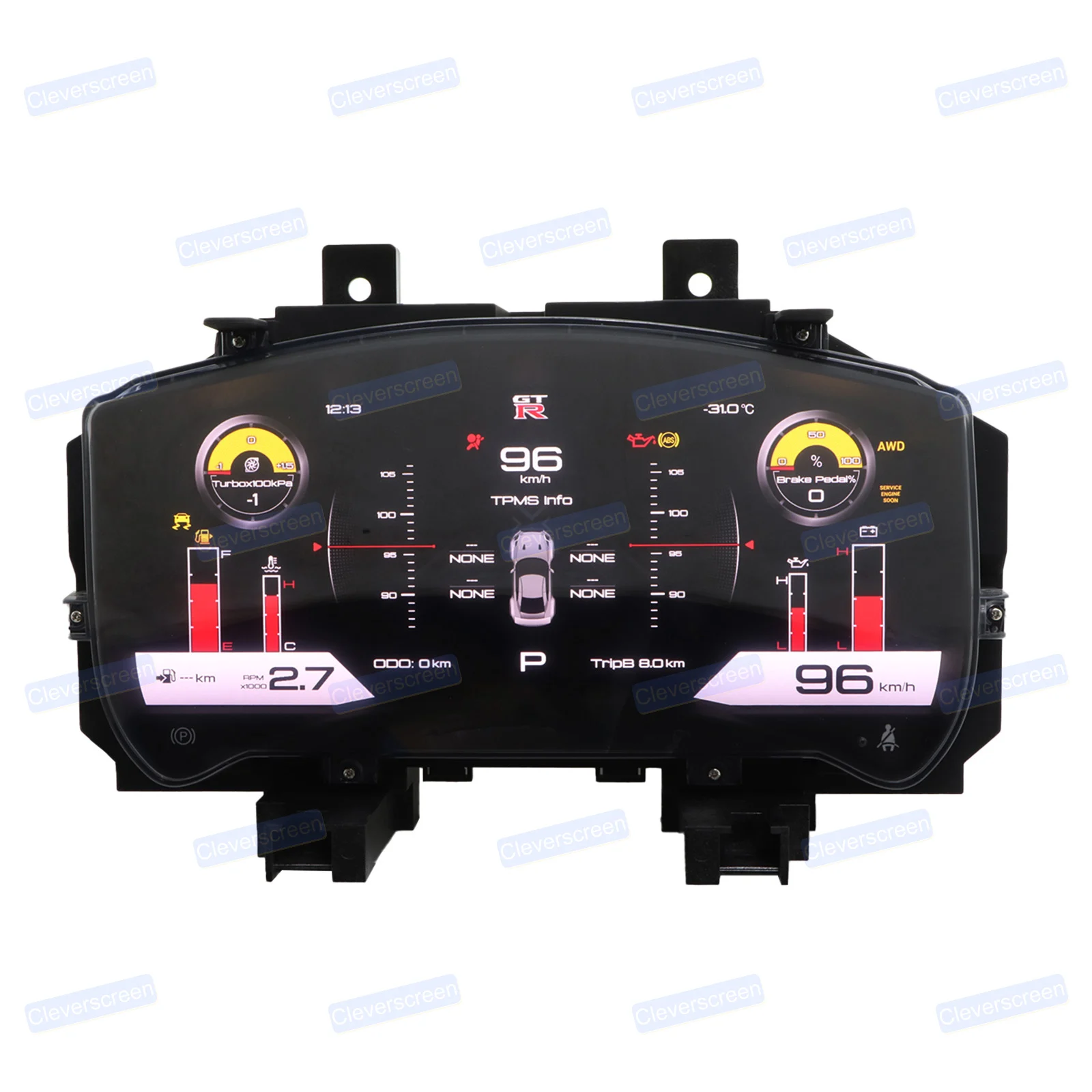 Car Digital Dashboard Smart Display Panel Speed Display for 2005-2015 Nissan GTR LCD Instrument Panel