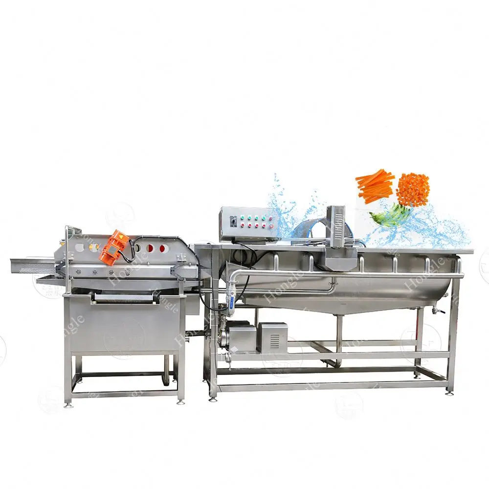 Macchina per lavare automaticamente le patatine con funzione di asciugatura delle verdure - Pulizia peperoncino rosso, pietre, polvere, vortice frutta, funghi, ozono