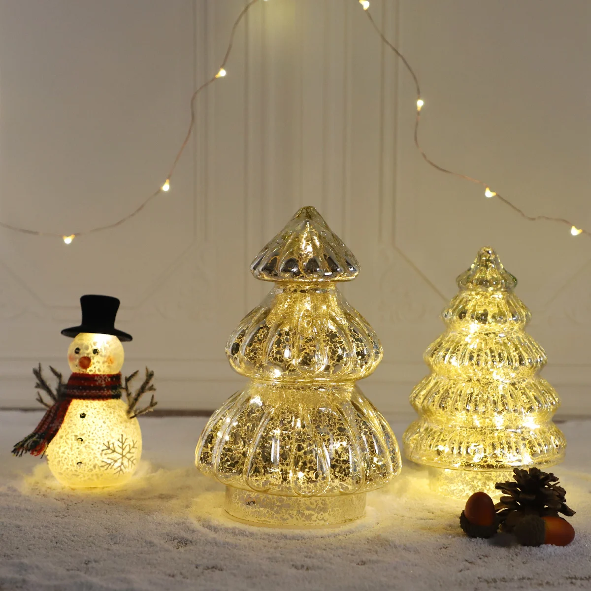 christmas decoration assorted decoration big clear acrylic christmas tree light clear glass christmas tree with led