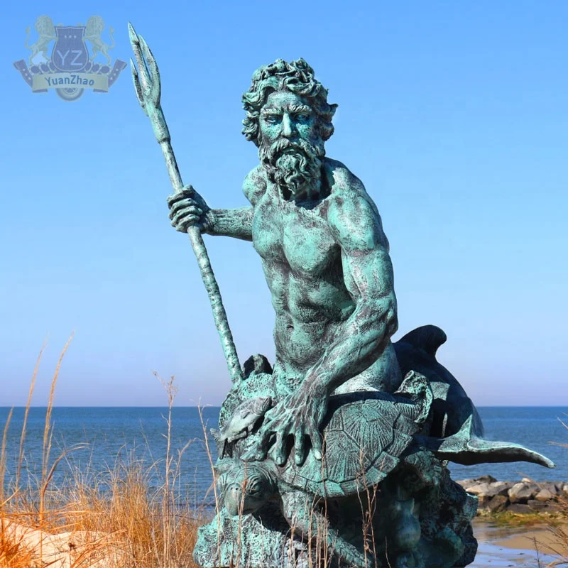 Famous Greed Sea God Poseidon Sculpture Ancient Neptune Poseidon