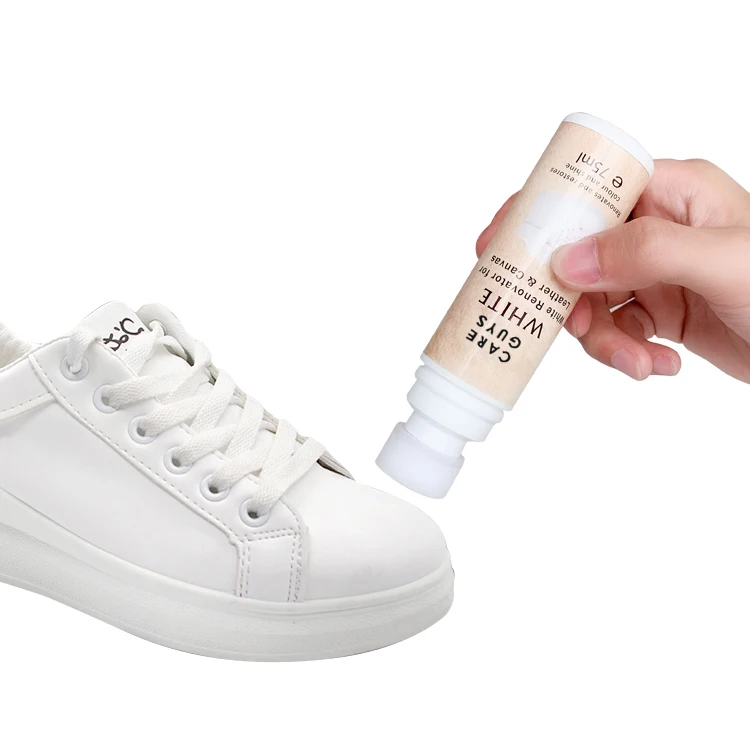 Peinture acrylique blanche pour cuir et toile de m OEM nettoyeur de chaussures offre speciale