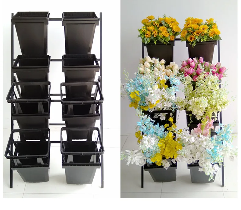 Metal High Quality Flower Display Stand Florist Home Plant Display Flower Stand Storage Rack