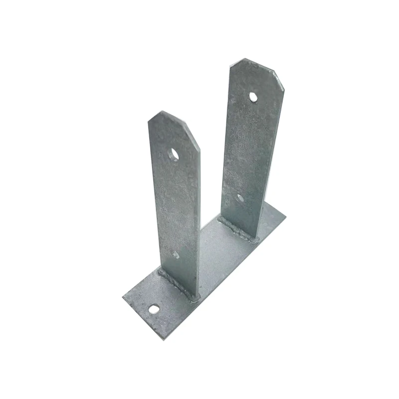 Galvanized screw pole anchor for buildings