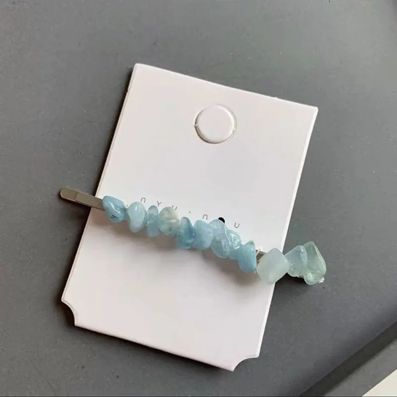 Заколка для волос из натурального стекла