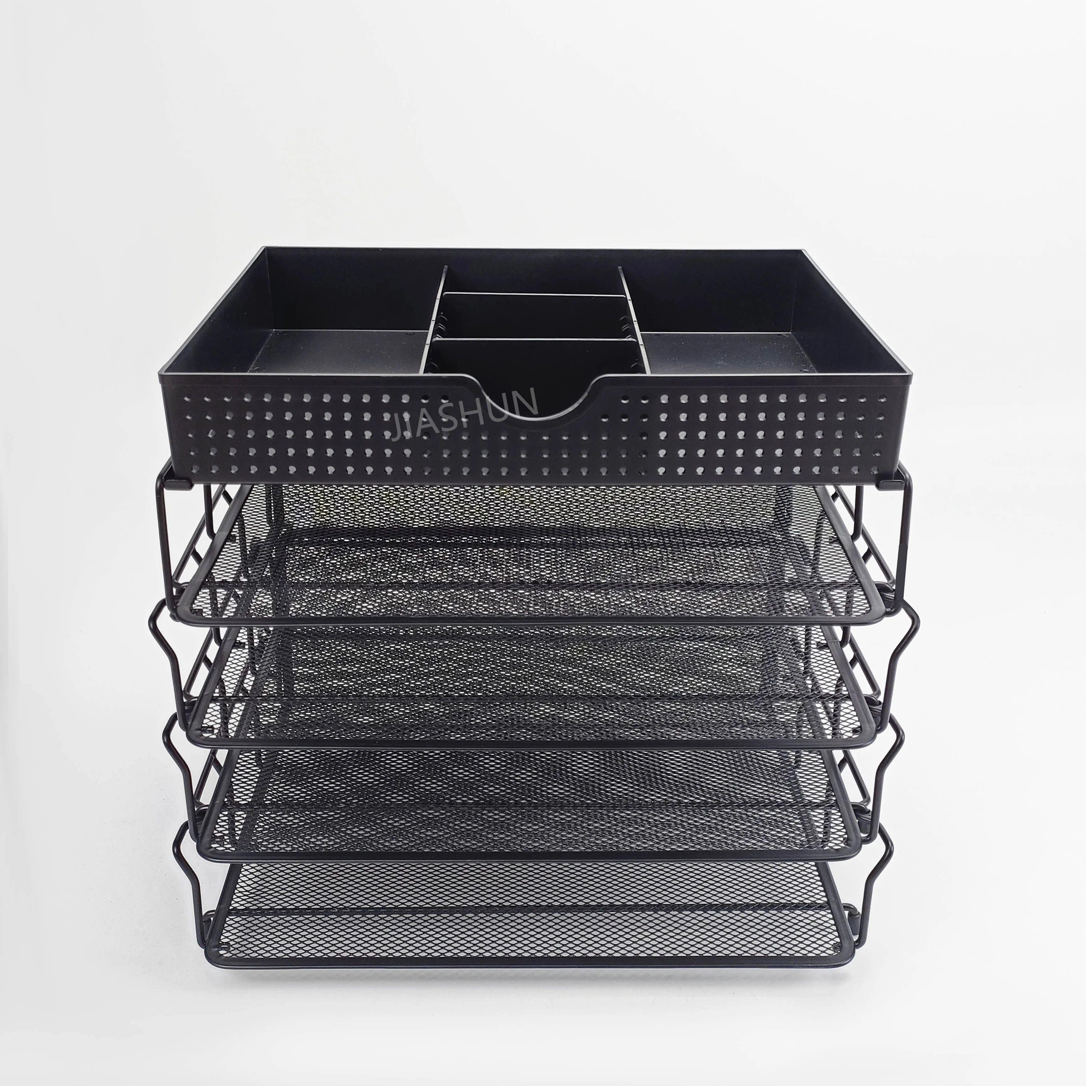 Modern Standing 3 Slot Desk Drawer Organizer With Two Adjustable