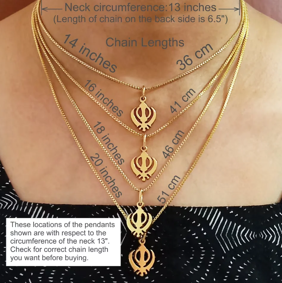 Inspire Stainless Steel Jewelry Khanda Pendant Handmade Gold Plated Punjabi  Sikh Symbol Emblem, Gift Item Necklaces Wholesale