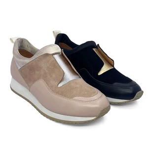 Customized Black Pink Breathable Antislip Light Weight Work Casual Sports Shoes