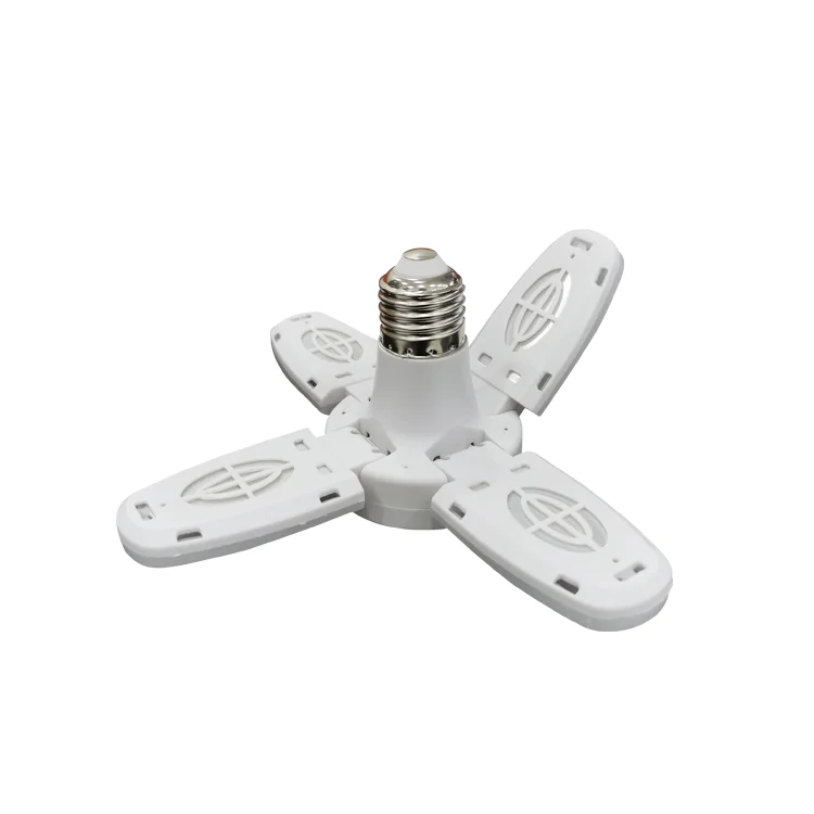 Low Price LED Bulb Raw Material SKD Folding Led Bulb Lighting Foldable Fan Blade Indoor Bulb Lamps
