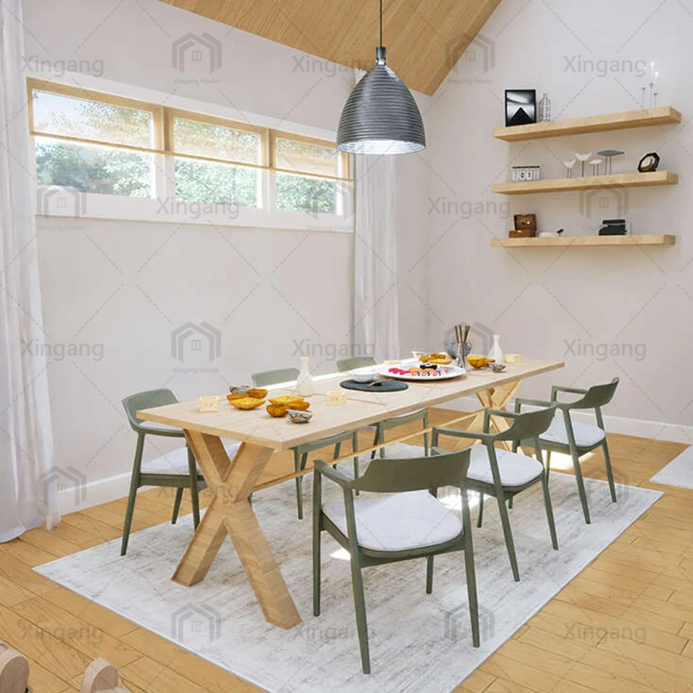 Modern Luxury Residential Villas Flexible Modular Prefabricated Duplex Ready-Made House Waterproof Steel Steel Structure