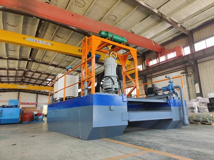 Submersible Dredging Pump Sand Mining Submersible Dredger Machine Sand Dredging Barge