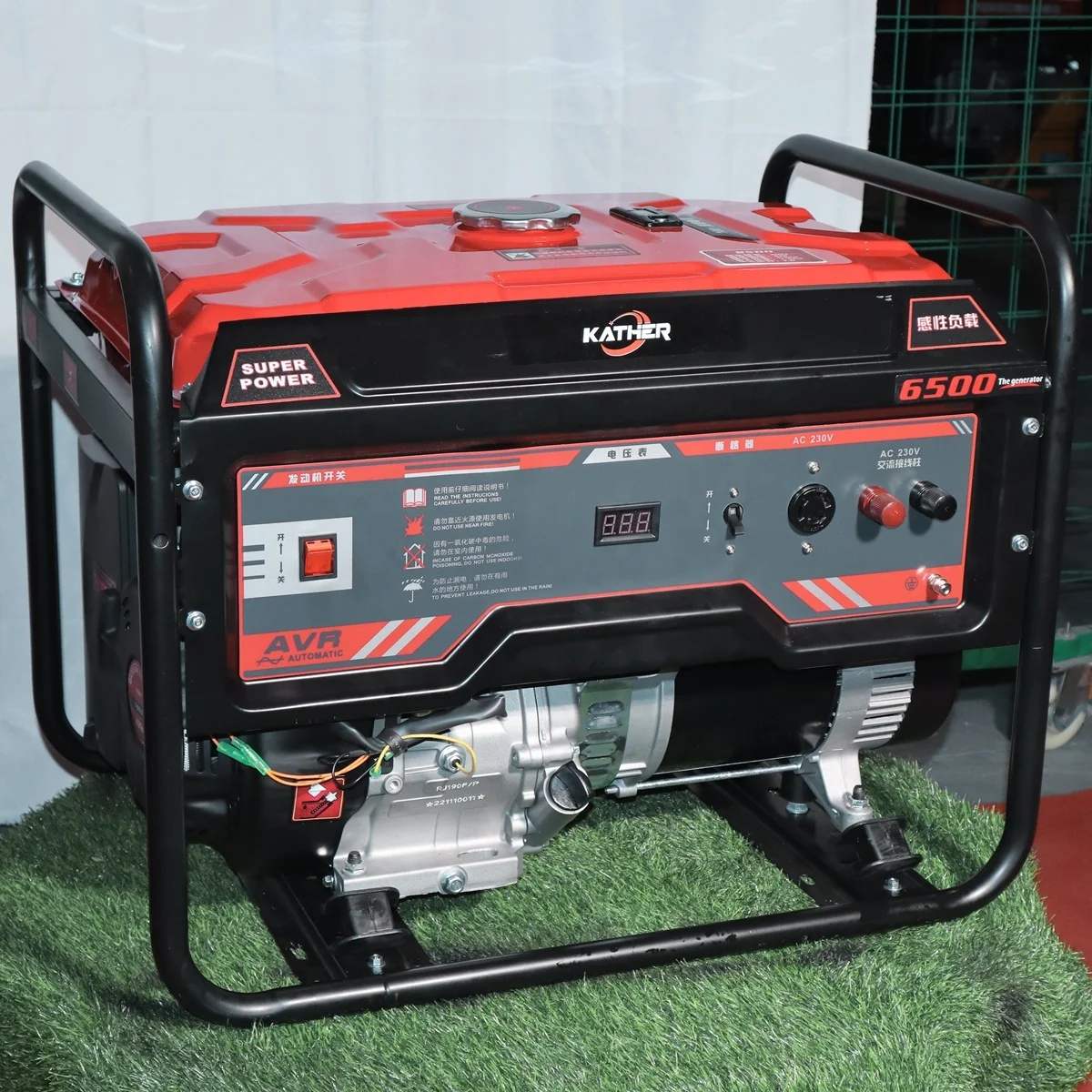 Populair 5Kw 5Kva 5000W 8Kva 10kva Elektriciteitsopwekking Generatoren Luchtgekoeld 4 Slagen Benzine Generatoren Onderdelen Reserve