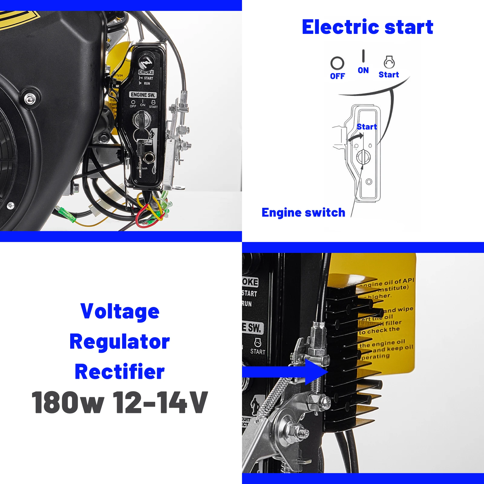 TJ740 27HP V-twin Gasoline Engine for Agricultural