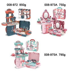 Роскошный механический чемодан 3 в 1 ролевые DIY игры настольное хранилище гаечный ключ отвертка детский инструмент набор