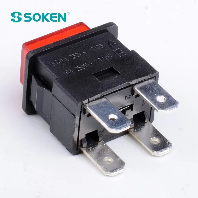 Power Switch Self-locking/reset Push Button Switch 250vac 16(4)a T125/55  PS23-16-C