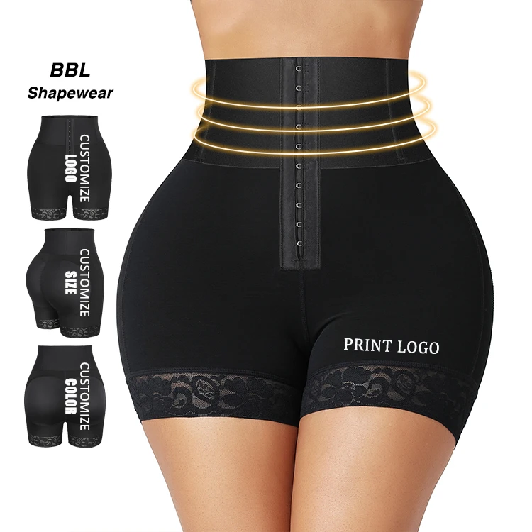 Hexin Slimming Tummy Control Shaper Bbl Shorts High Waist Butt Lifter Fajas Colombianas Post 8778