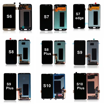 S7 Edge LCD For Samsung For Galaxy S3 S4 S5 S6 Edge Plus S7 Edge S8 S9 S10 S20 Plus S20 Ultra LCD Display Screen Touch Digitizer