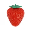 Red strawberry-shaped skin with green stopper