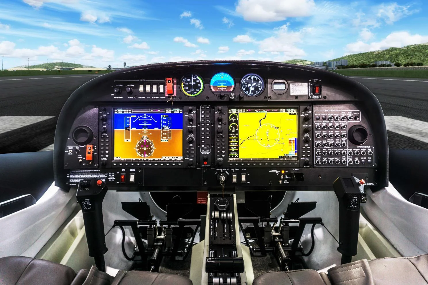 Diamond Da40 Da42 Flight Simulator Single/multi-engine Switchable Level ...