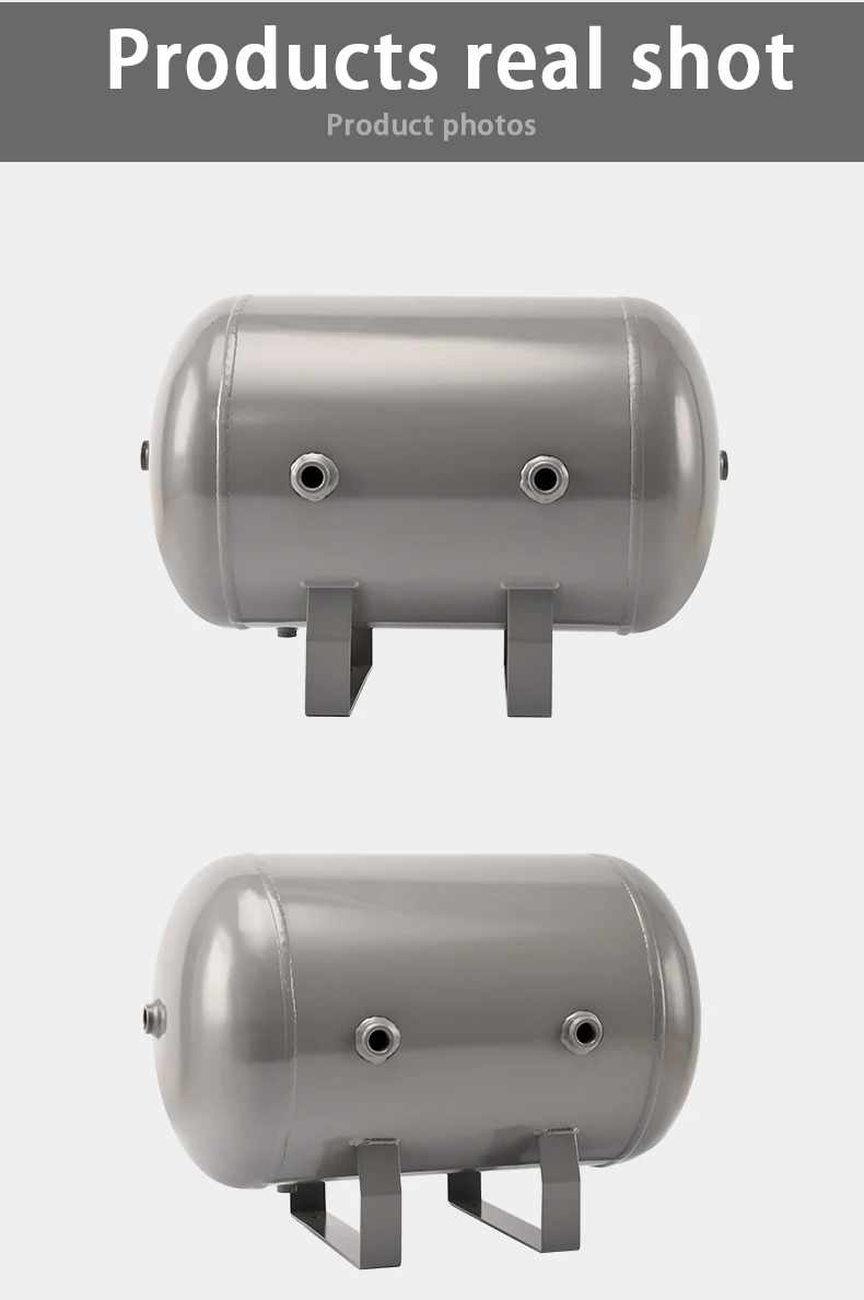 Air compressor parts 50L-B 13.2gallon horizontal carbon steel air pressure tank details