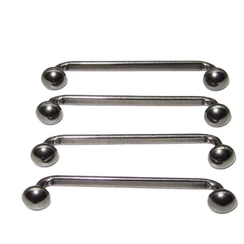 G23 Titanium Body Jewelry Titanium Flat Surface 90 Degree Barbell With Highly Polished 14 Gauge