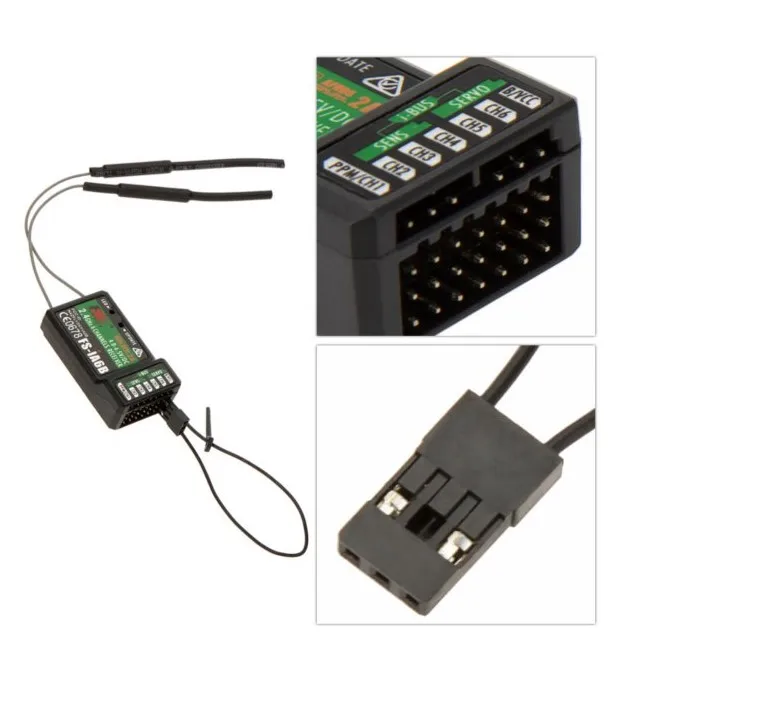 Flysky FS-IA6b Remote Control Ia6b Receiver 2.4G 6 Channel FLY SKY Plastic for Flysky Fs I6 Transmitter DIY FPV RC Airplane