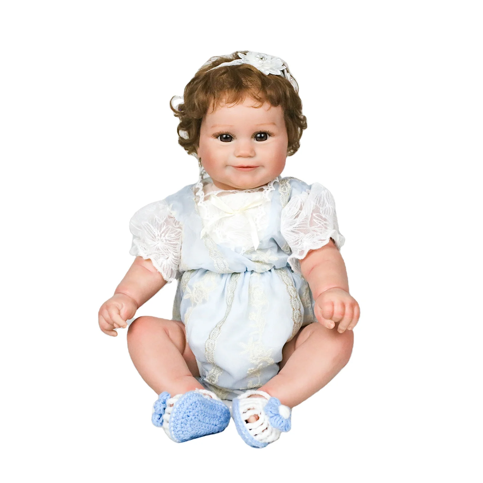 Vollence Reborn Babypuppe 20 Cm Aus Silikon – Realistische Puppe Für Mädchen, Wasserfest & Badetauglich