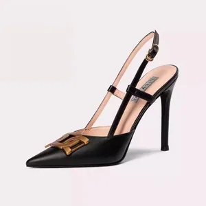 Lily Wei Wholesale Office Sandals  Stiletto Heel Pointed Toe Gold for Events High Heel Shoes Pointed Toe Stiletto Heels Sandals