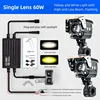 Motorcycle Omni Mount w/ Smart Battery Cable - Single Lens