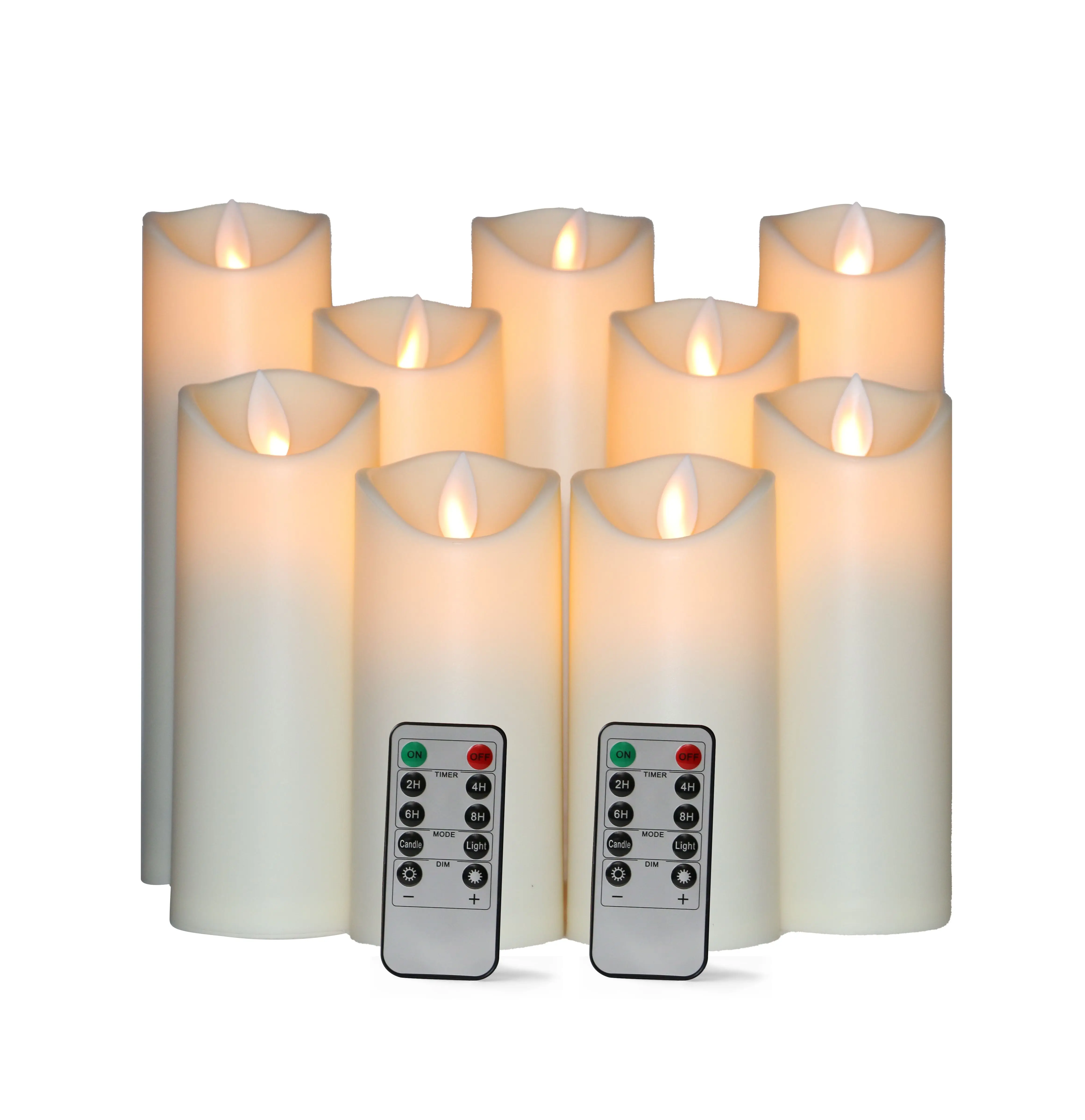 Plastic Led Flickering Flameless Candles Flameless Candles Battery