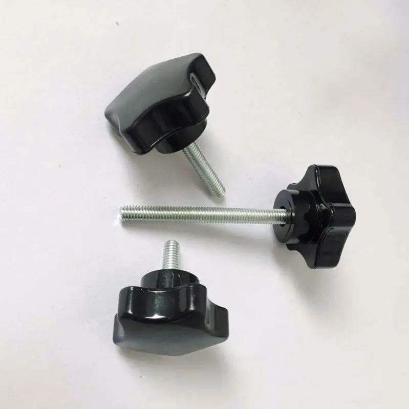 Factory Supply Female Male Bakelite Bakelite Plastic Head Lobe Finger Plastic Rotary Knob With Nut or Screw