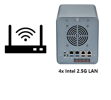 4 Bay Nas Fully Customizable Advanced Router Mini Server Desktop Pc Cpu ...