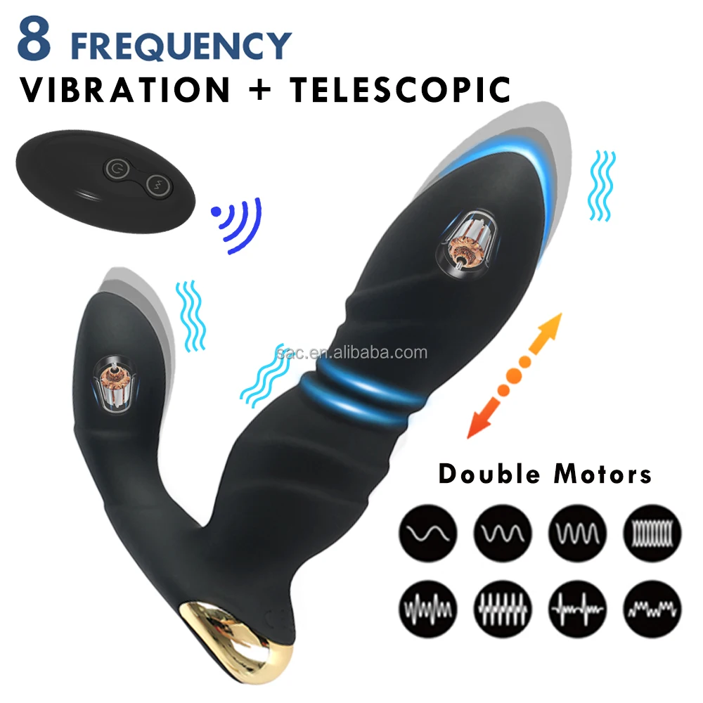 SacKnove Powerful Male Female Vibrating Vibrador Para Hombres Poupee  Sexuelle Silicone Anal Et Vaginale Remote Control Anal Plug