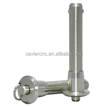 Dia 10MM CNC machined 304 stainless steel quick release Button Handle Ball Lock Pin