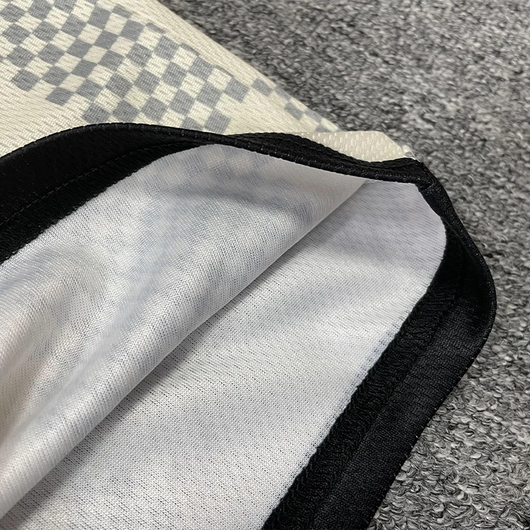 Custom Breathable Fabric Design Lattice Sublimation Football Soccer Shirts