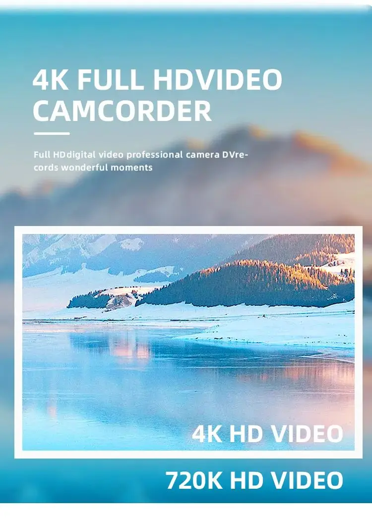 4k Action Camera HD Waterproof 56MP CMOS 4K 30fps Sports Underwater Camcorder