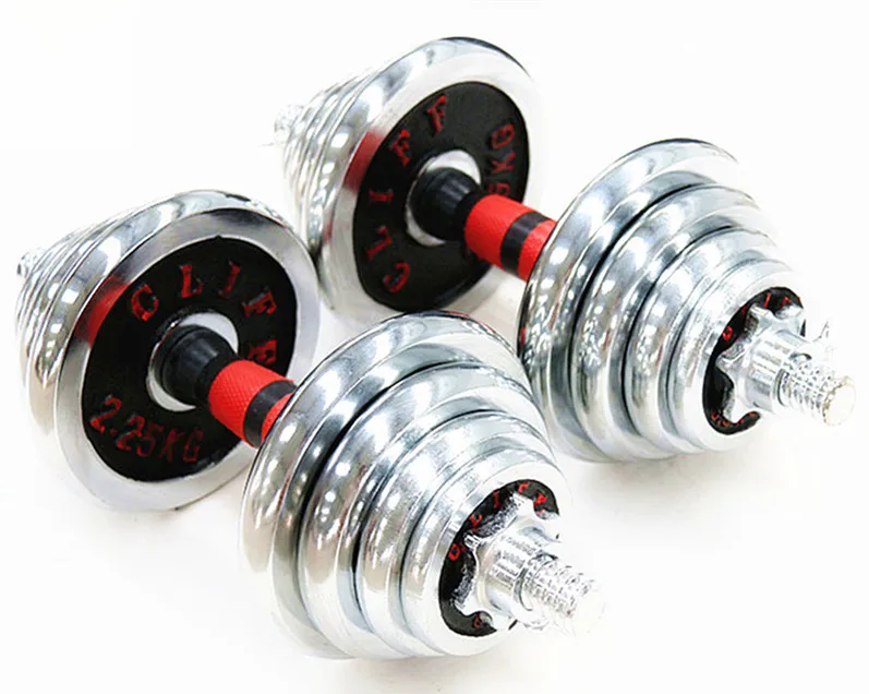 Hard Chrome Adjustable Dumbbell Set Cast Iron Portable Dumbbell Set