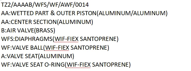 wilden 1 inch Aluminum alloy metal pump TZ2 WILDEN pneumatic diaphragm pump with santopene diaphragm supplier