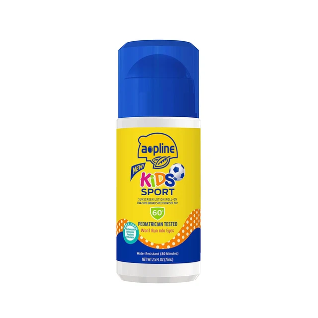 Broad Spectrum moisturizing kids sunblock roll on sunscreen lotion SPF 50