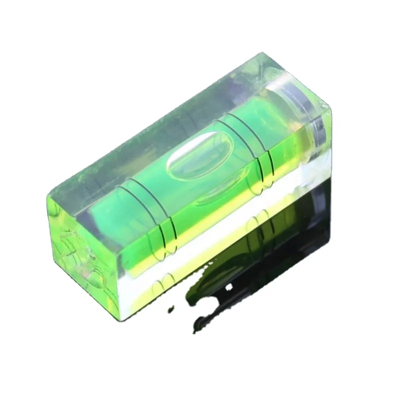 Tubular Level Bubble Vial Keyring square Small Liquid Mini Bubble Level Level Measuring Instrument Tool