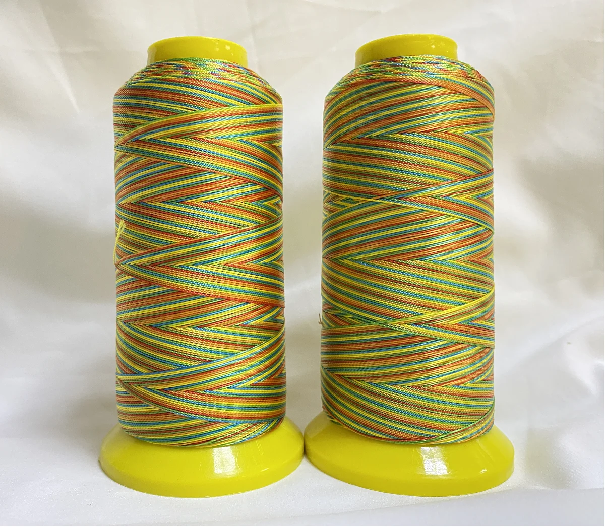 Source factory High quality colored 100% polyester Silk Embroidery Thread  filament for design spun polyester
