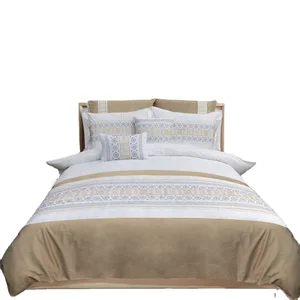 Latest Design 2020 Home  Embroidery Velvet Bedding Set  Duvet Cover for Bedroom